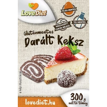 Love Diet gluténmentes darált keksz 300 g