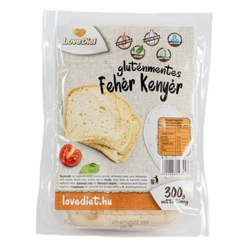 Love Diet gluténmentes fehér kenyér 300 g