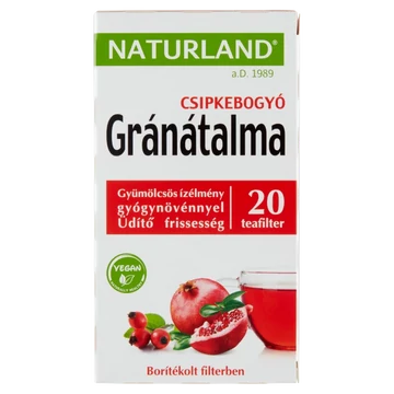 Naturland gyümölcstea gránátalmával és csipkebogyóval 20x2g