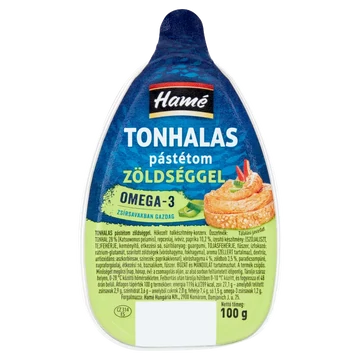 Hamé tonhalas pástétom zöldséggel 100 g