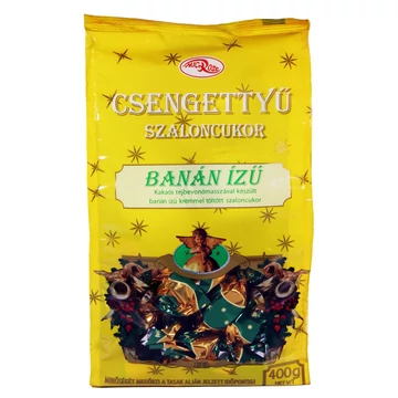 Csengettyű banánízű krémes szaloncukor 400 g