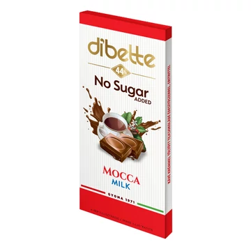 Dibette kávékrémmel töltött tejcsokoládé hozzáadott cukor nélkül 80g