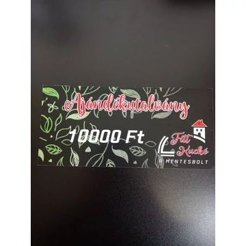Ajándékutalvány Fittkuckó a mentesbolt 10000 HUF