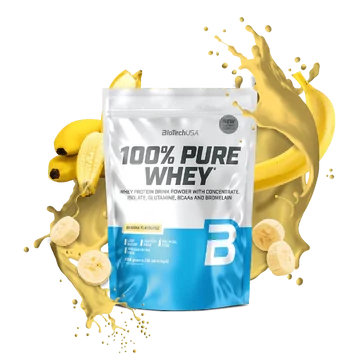 BioTechUSA 100% pure whey tejsavó fehérjepor banán 454 g