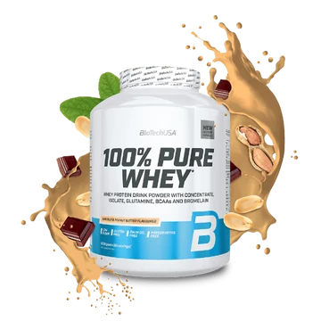 BioTechUSA 100% pure whey tejsavó fehérjepor csokoládé-mogyoróvaj - 2270 g