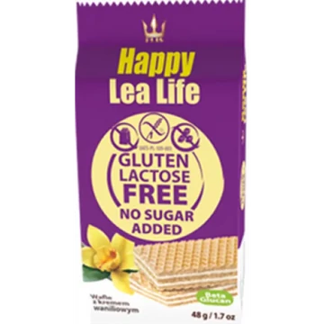 Lea Life ostyaszelet vaníliás hozzáadott cukor nélkül glutén-laktóz mentes 48 g