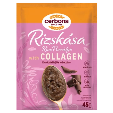 Cerbona étcsokoládés rizskása kollagénnel 45 g