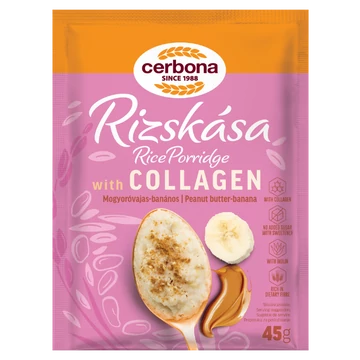 Cerbona mogyoróvajas-banános rizskása kollagénnel 45 g