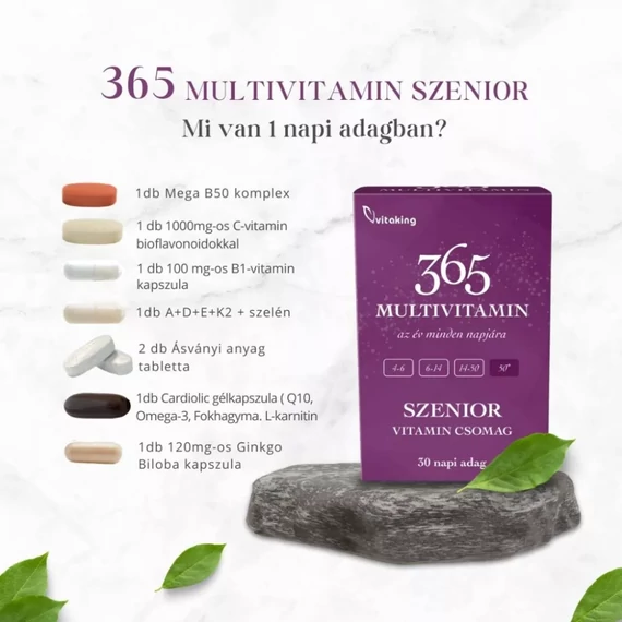 Vitaking 365 Multivitamin Szenior csomag