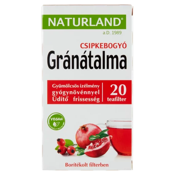 Naturland gyümölcstea gránátalmával és csipkebogyóval 20x2g