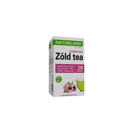 Naturland zöld tea echinaceával 20 filter 2 g 