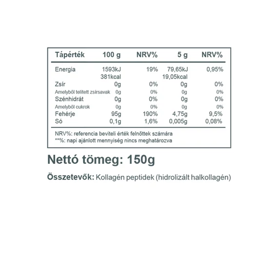 Vitaking 100% halkollagén Natúr (150 g) 