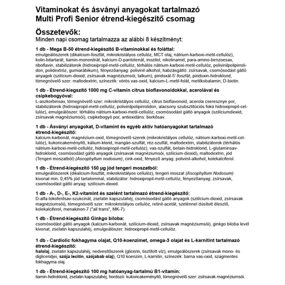 Vitaking multi senior profi vitamincsomag
