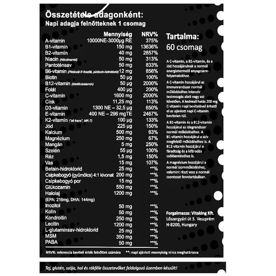 Vitaking multi profi sport vitamincsomag