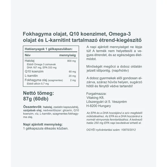  Vitaking cardiolic formula 60 kap.