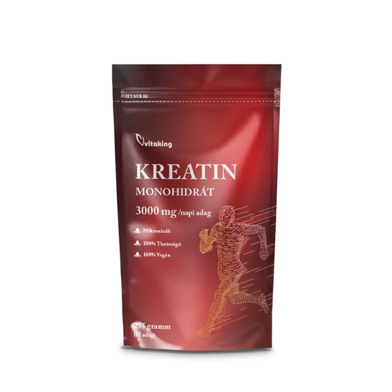 Vitaking 100% kreatin monohidrát -natúr, mikronizált-255 g