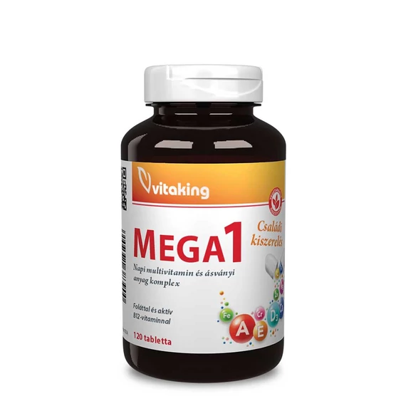 Vitaking mega1 multivitamin családi kiszerelésben