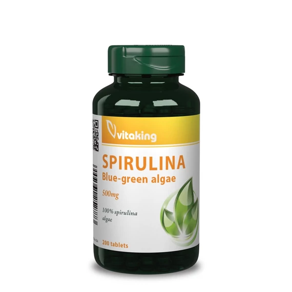 Vitaking spirulina alga tabletta 500 mg 200 tab.