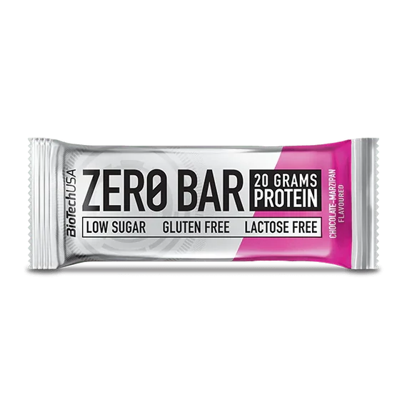 BioTechUSA zero bar csokoládé-marcipán fehérjeszelet - 50 g