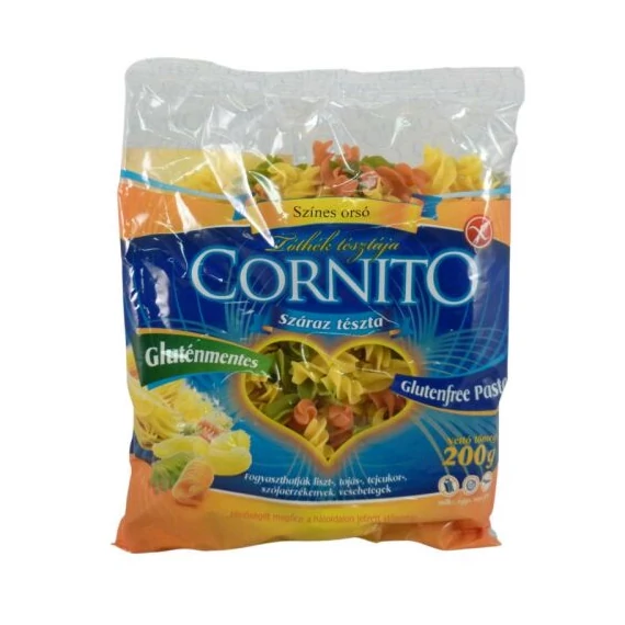 Cornito gluténmentes száraztészta színes orsó 200 g