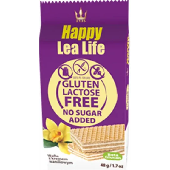 Lea Life ostyaszelet vaníliás hozzáadott cukor nélkül glutén-laktóz mentes 48 g
