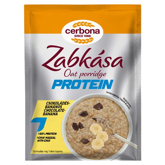 Cerbona csokoládés-banános protein zabkása 60 g