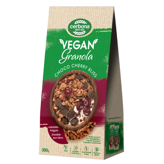 Cerbona Vegán Cocoa Cherry granola